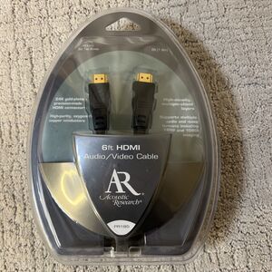 ACOUSTIC RESEARCH PRO II SERIES PR-185 24K GOLD PLATED HDMI 6 FOOT CABLE
